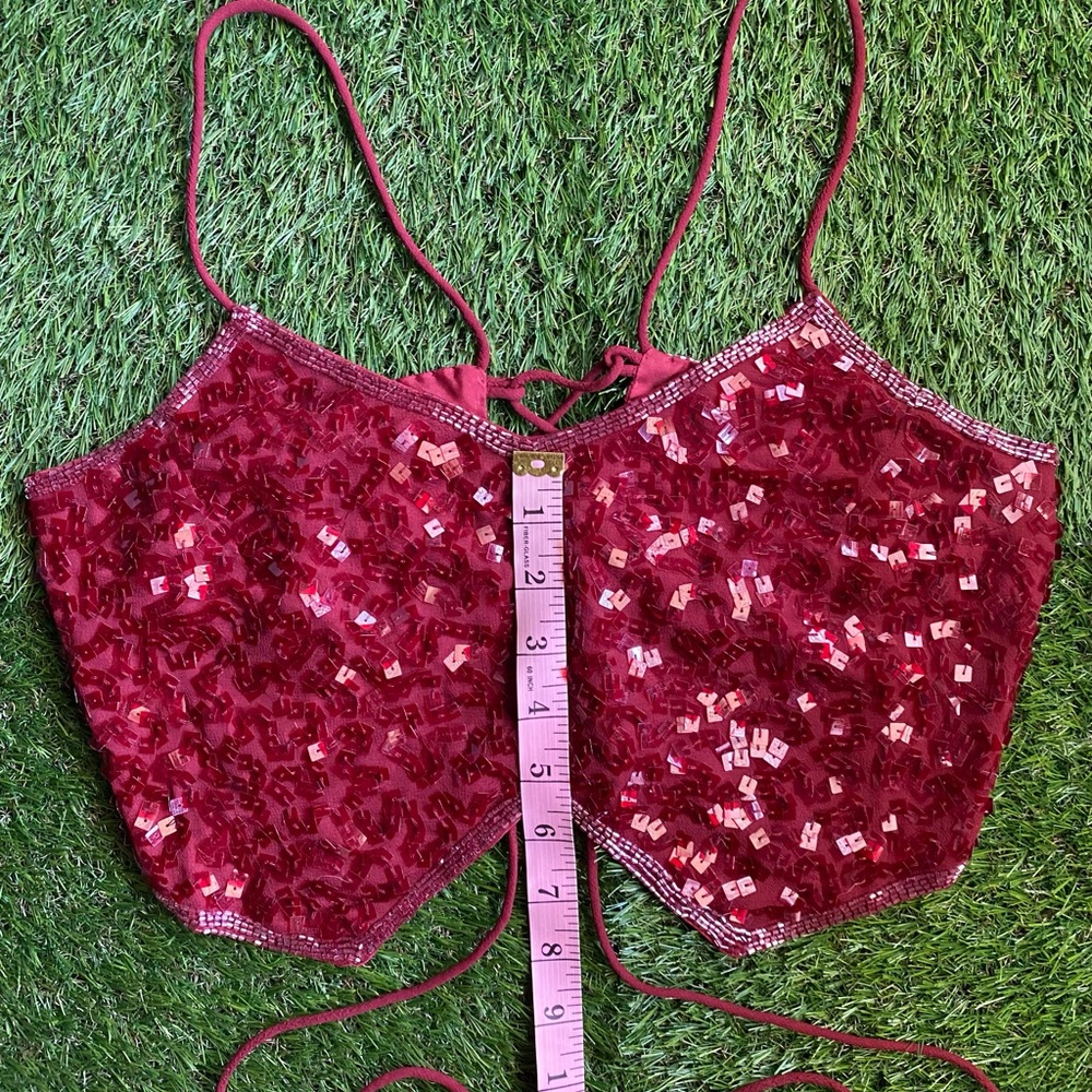 Red Sequin Top - Picture 15 of 16
